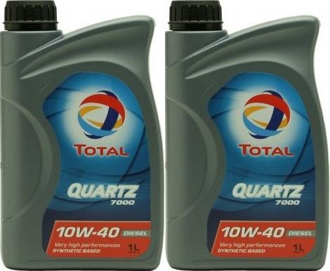 Total Quartz Diesel 7000 10W-40 Motoröl 2x 1l = 2 Liter