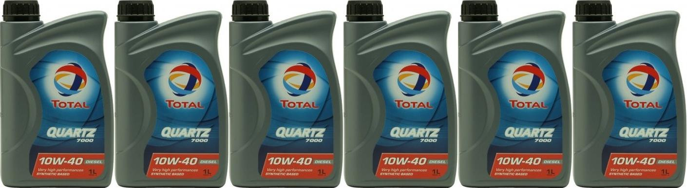 Total Quartz Diesel 7000 10W-40 Motoröl 6x 1l = 6 Liter