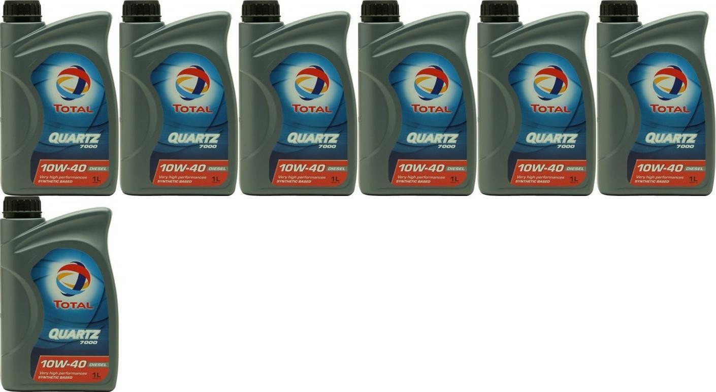 Total Quartz Diesel 7000 10W-40 Motoröl 7x 1l = 7 Liter