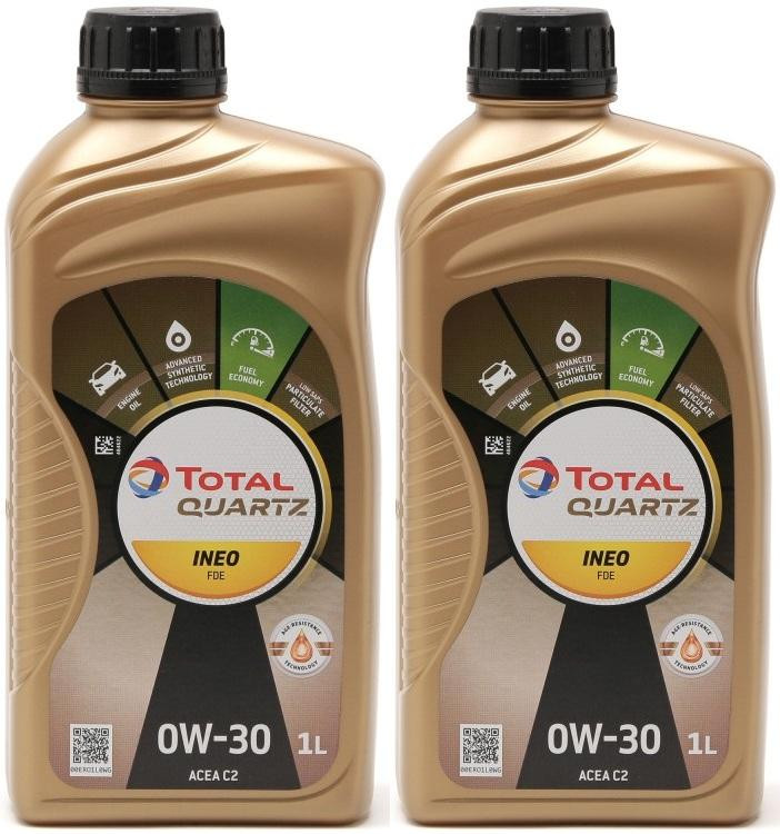 Total Quartz Ineo FDE 0W-30 Motoröl 2x 1l = 2 Liter