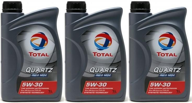 Total Quartz INEO MDC 5W-30 Motoröl 3x 1l = 3 Liter