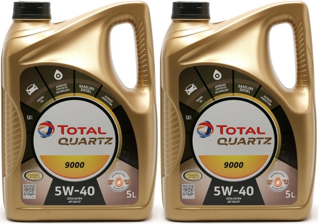 Total Quartz 9000 5W-40 Motoröl 2x 5 = 10 Liter