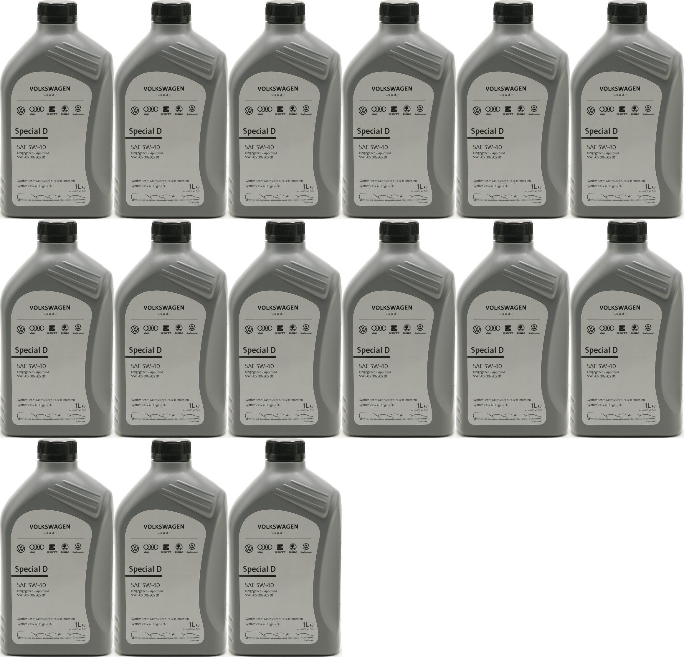 Original VW Special D SAE 5W-40 Motorenöl G052167M2 - 15x 1l = 15 Liter