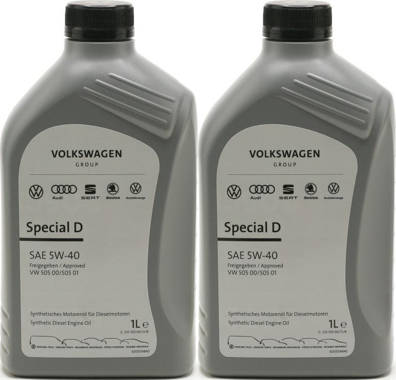 Original VW Special D SAE 5W-40 Motorenöl G052167M2 - 2x 1l = 2 Liter