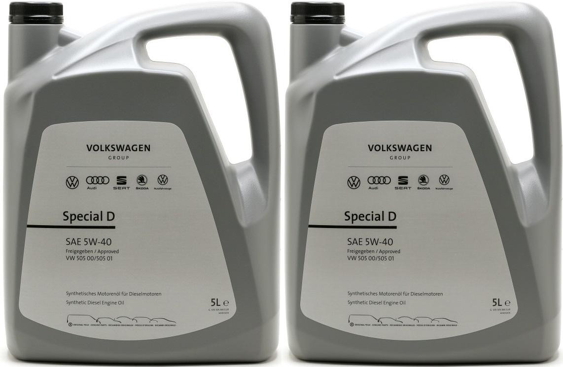 Original VW Special D SAE 5W-40 Motorenöl G 052 167 M4 2x 5 = 10 Liter