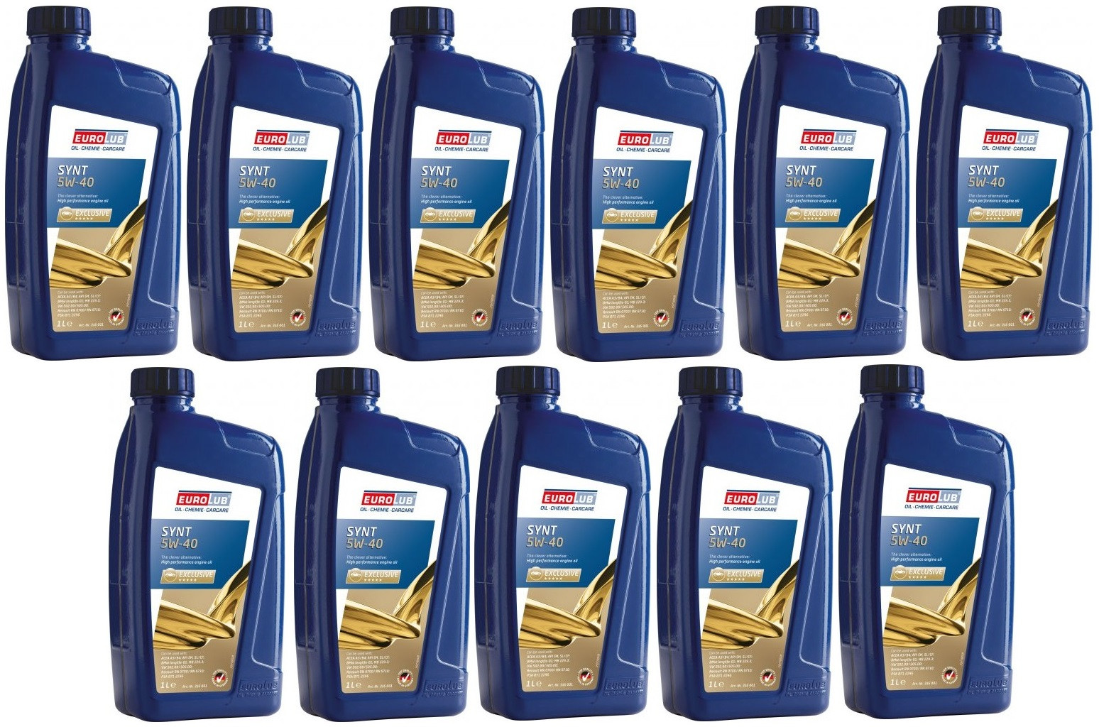 EUROLUB SYNT 5W-40 Motoröl 11x 1l = 11 Liter