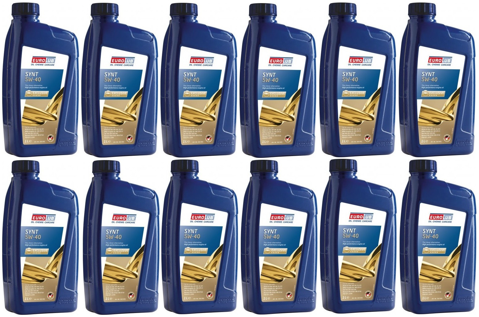 EUROLUB SYNT 5W-40 Motoröl 12x 1l = 12 Liter