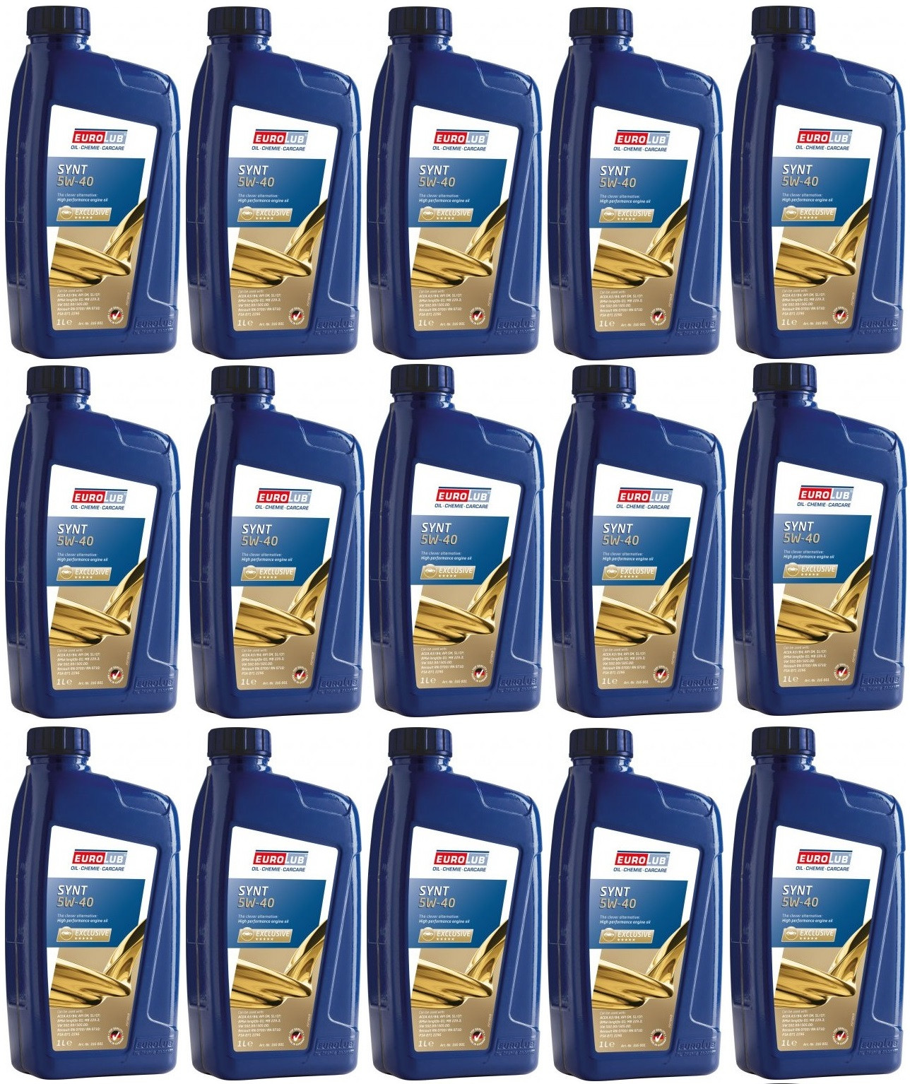 EUROLUB SYNT 5W-40 Motoröl 15x 1l = 15 Liter
