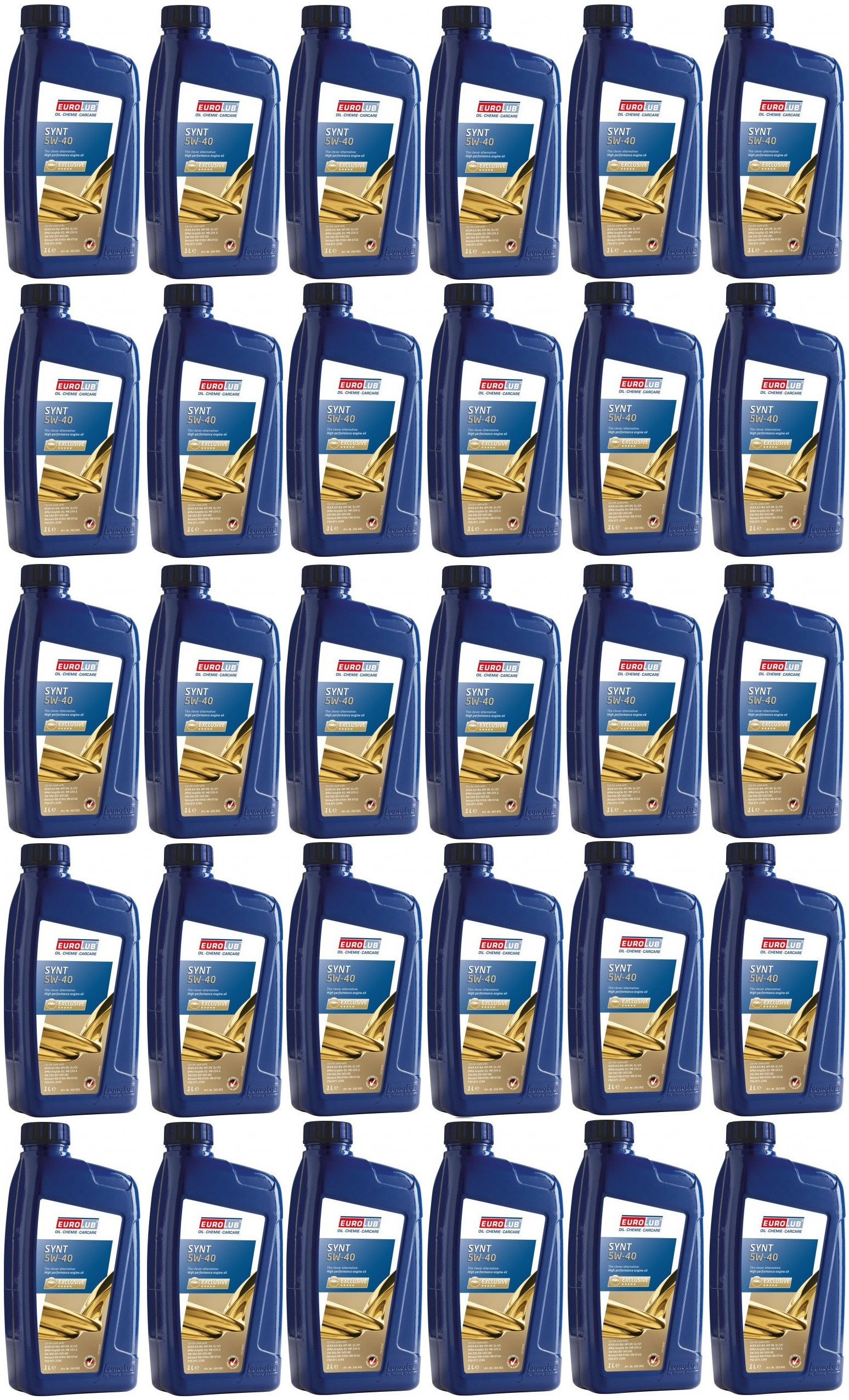 EUROLUB SYNT 5W-40 Motoröl 30x 1l = 30 Liter