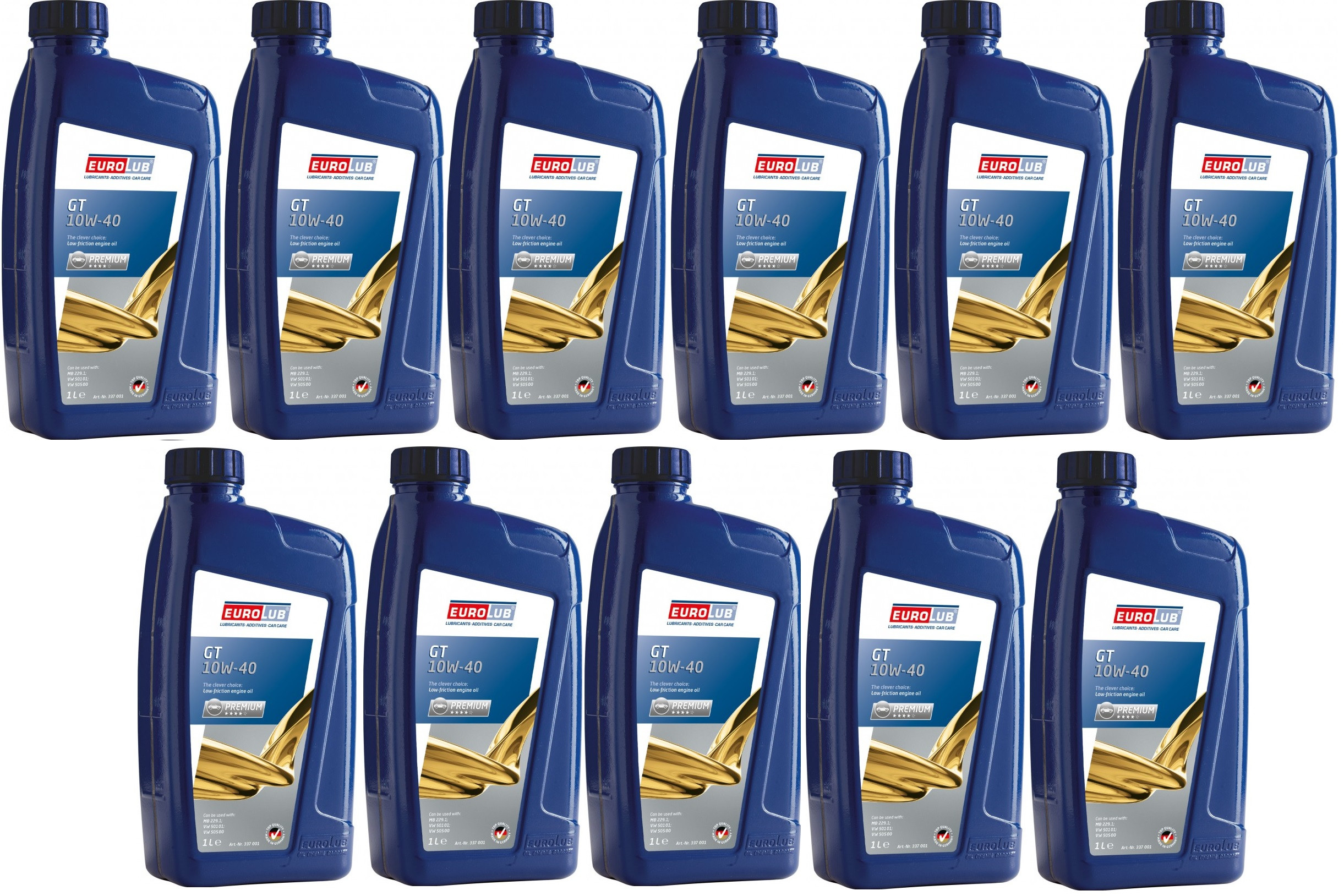 EUROLUB GT 10W-40 Diesel & Benziner Motoröl 11x 1l = 11 Liter