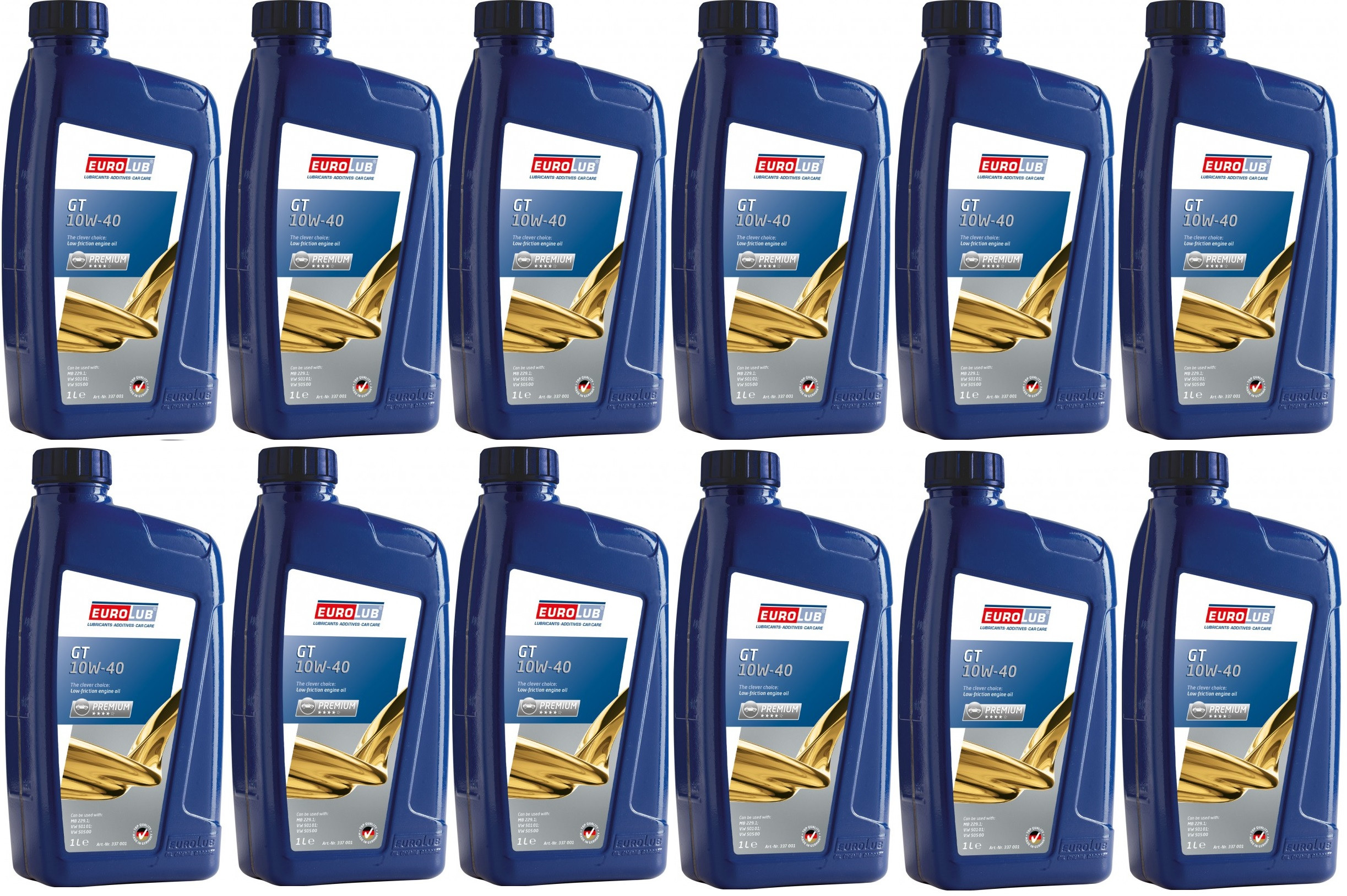EUROLUB GT 10W-40 Diesel & Benziner Motoröl 12x 1l = 12 Liter