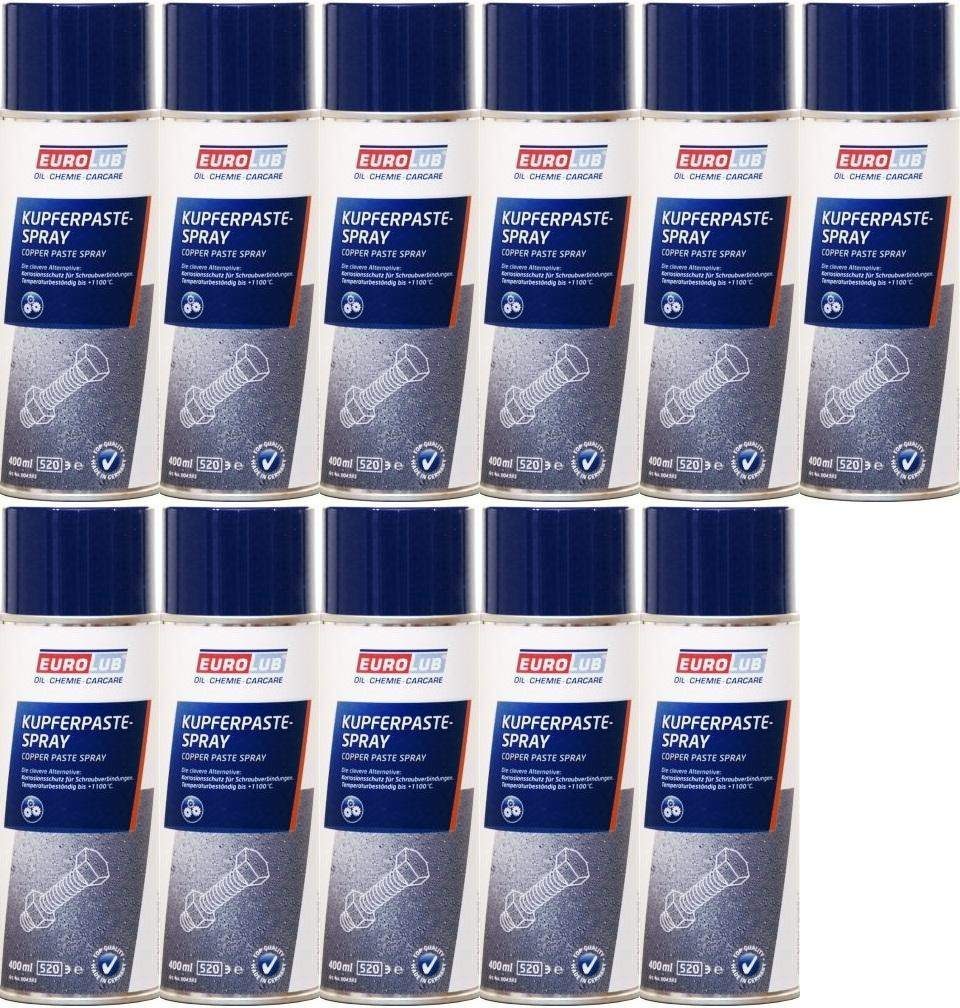 Eurolub Kupferpaste Spray 11x 400 Milliliter
