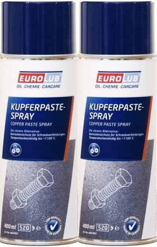 Eurolub Kupferpaste Spray 2x 400 Milliliter