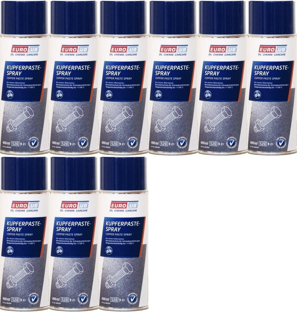 Eurolub Kupferpaste Spray 9x 400 Milliliter