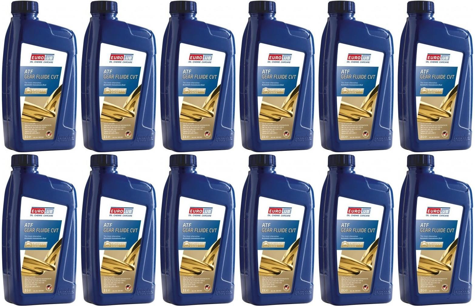 EUROLUB GEAR FLUIDE CVT 12x 1l = 12 Liter