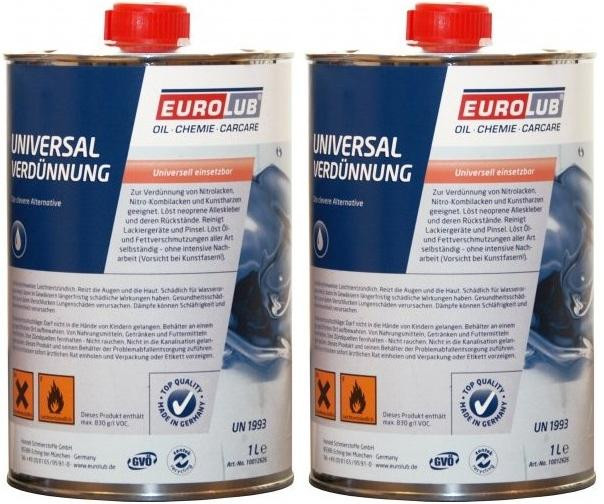EUROLUB Universalverdünnung, Verdünner 2x 1l = 2 Liter