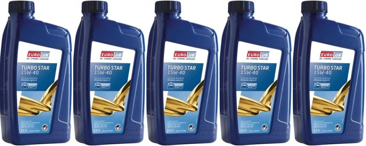 EUROLUB Turbo Star 15W-40 Motoröl 5x 1l = 5 Liter