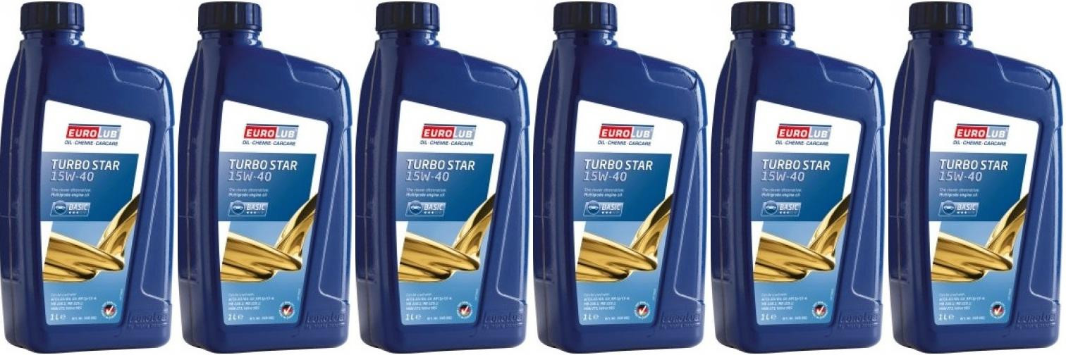 EUROLUB Turbo Star 15W-40 Motoröl 6x 1l = 6 Liter