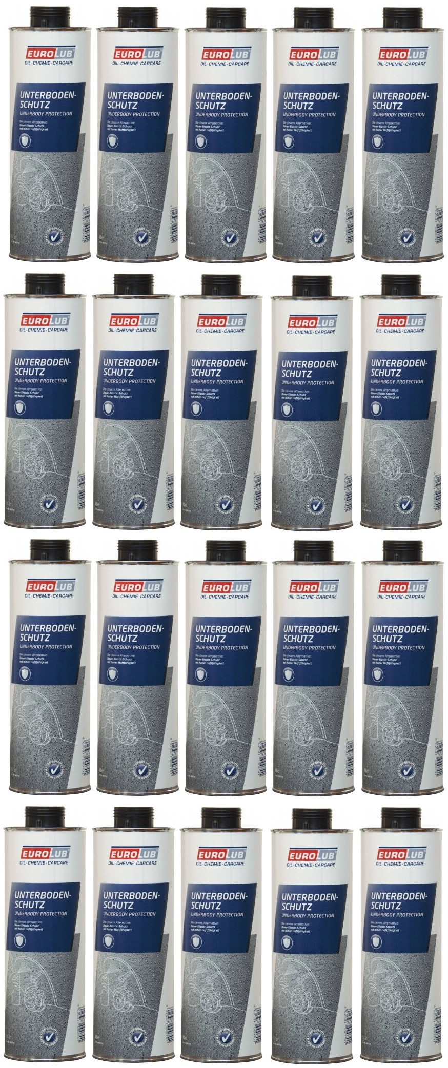 EUROLUB Unterbodenschutz 20x 1l = 20 Liter