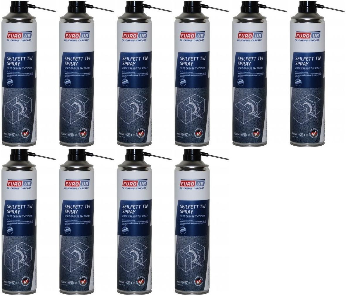 Eurolub Hohlraum-Versiegler Seilfett TW/ Spray 10x 600ml