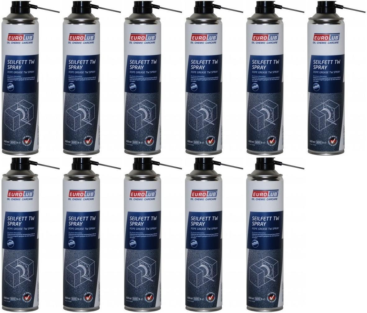 Eurolub Hohlraum-Versiegler Seilfett TW/ Spray 11x 600ml