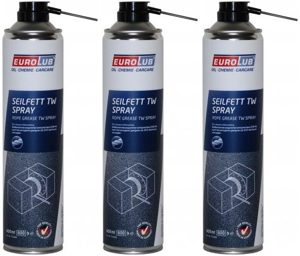Eurolub Hohlraum-Versiegler Seilfett TW/ Spray 3x 600ml