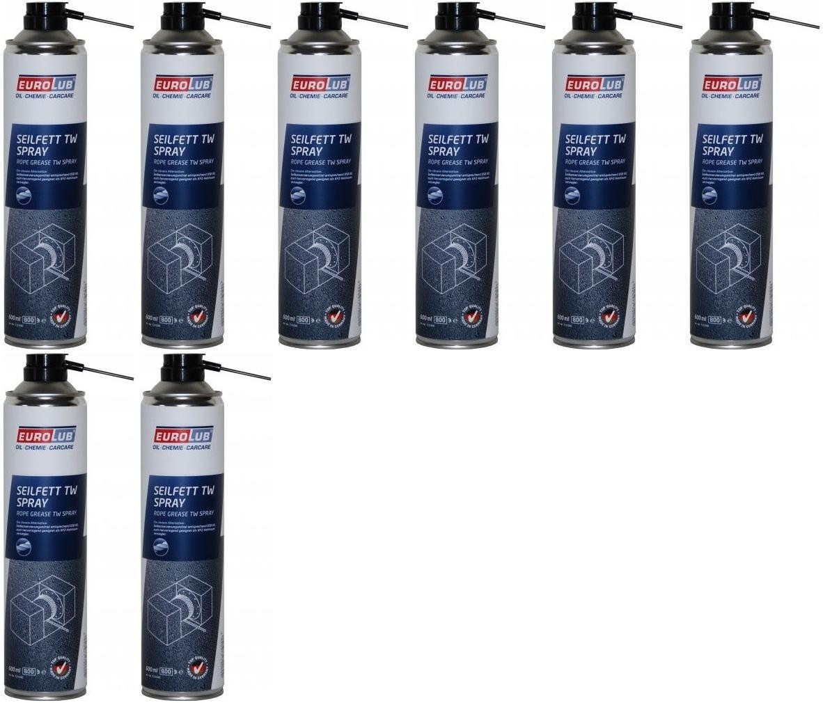 Eurolub Hohlraum-Versiegler Seilfett TW/ Spray 8x 600ml