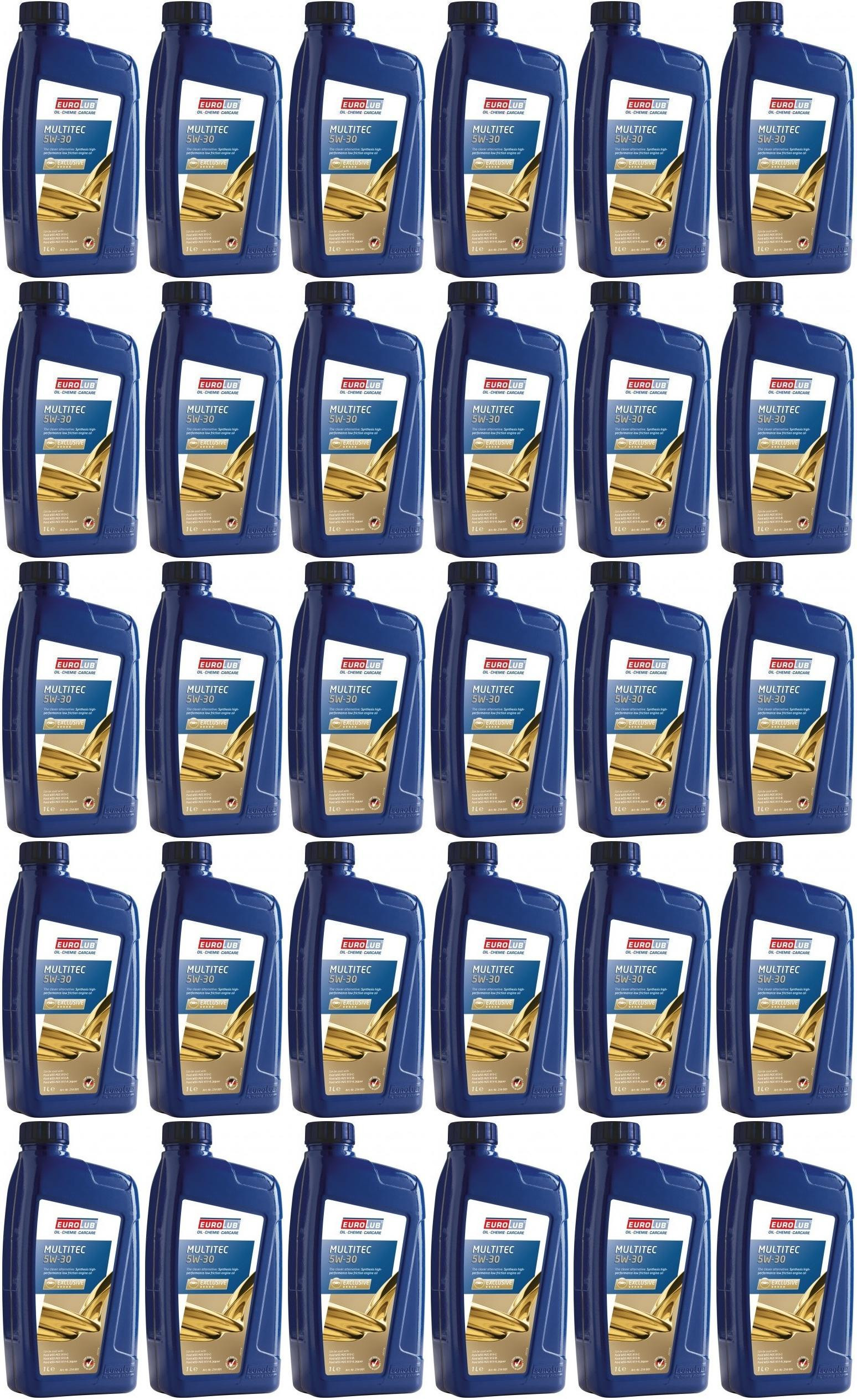 EUROLUB Multitec 5W-30 (Ford) Motoröl 30x 1l = 30 Liter