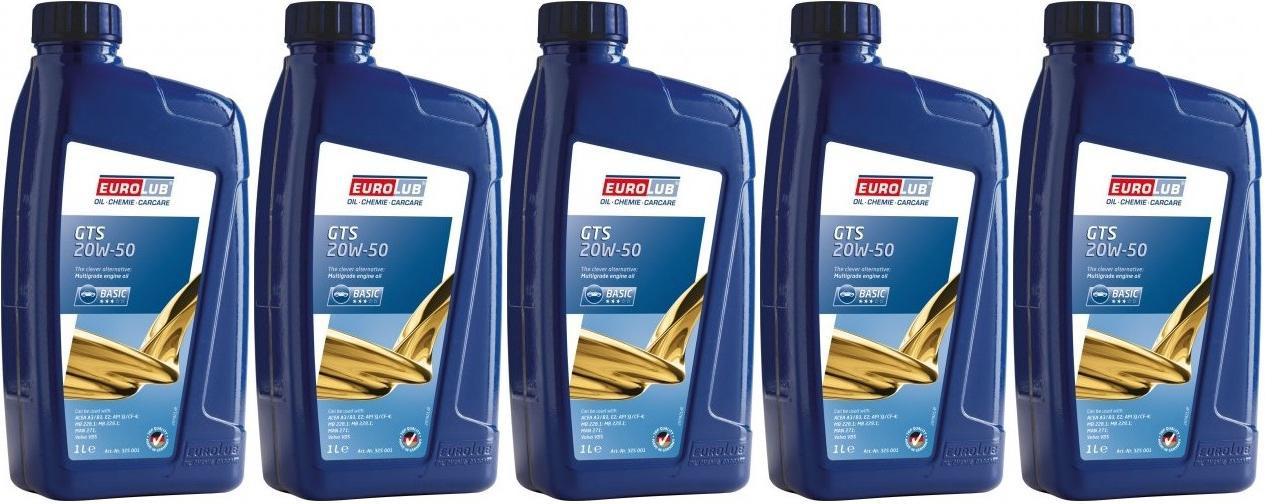 EUROLUB GTS SAE 20W-50 5x 1l = 5 Liter