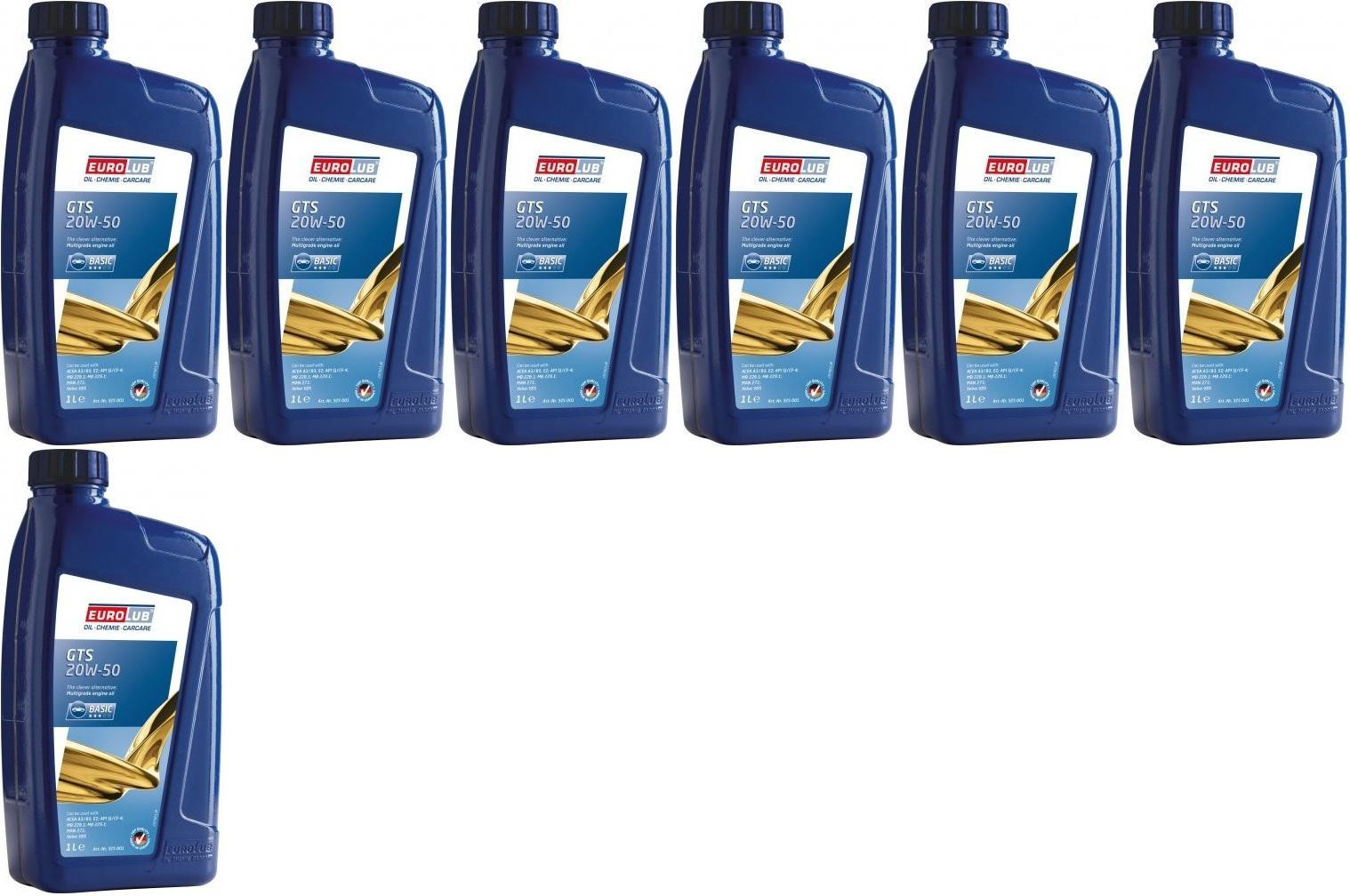 EUROLUB GTS SAE 20W-50 7x 1l = 7 Liter