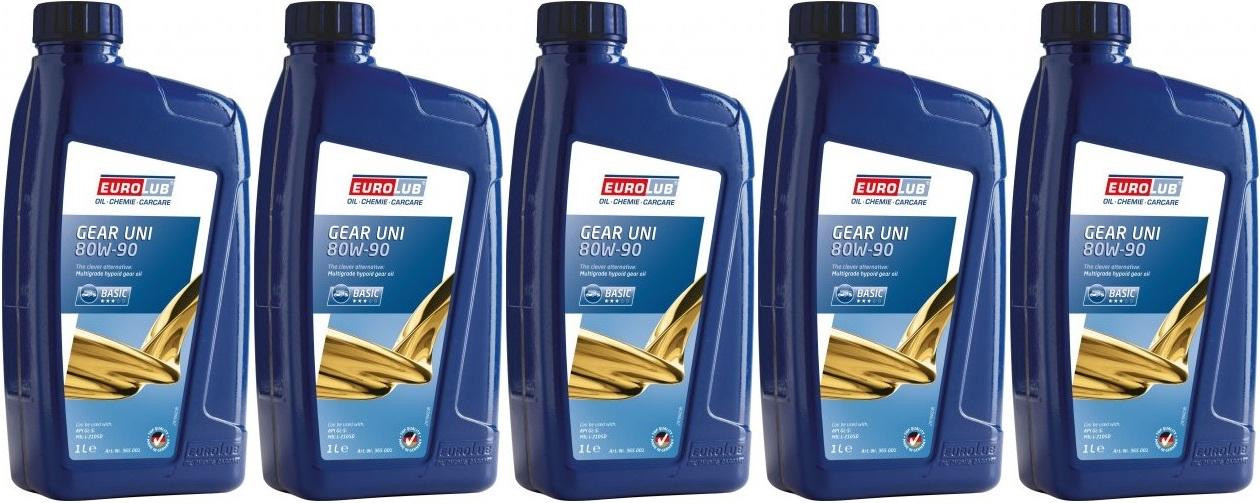 EUROLUB Gear UNI SAE 80W-90 5x 1l = 5 Liter