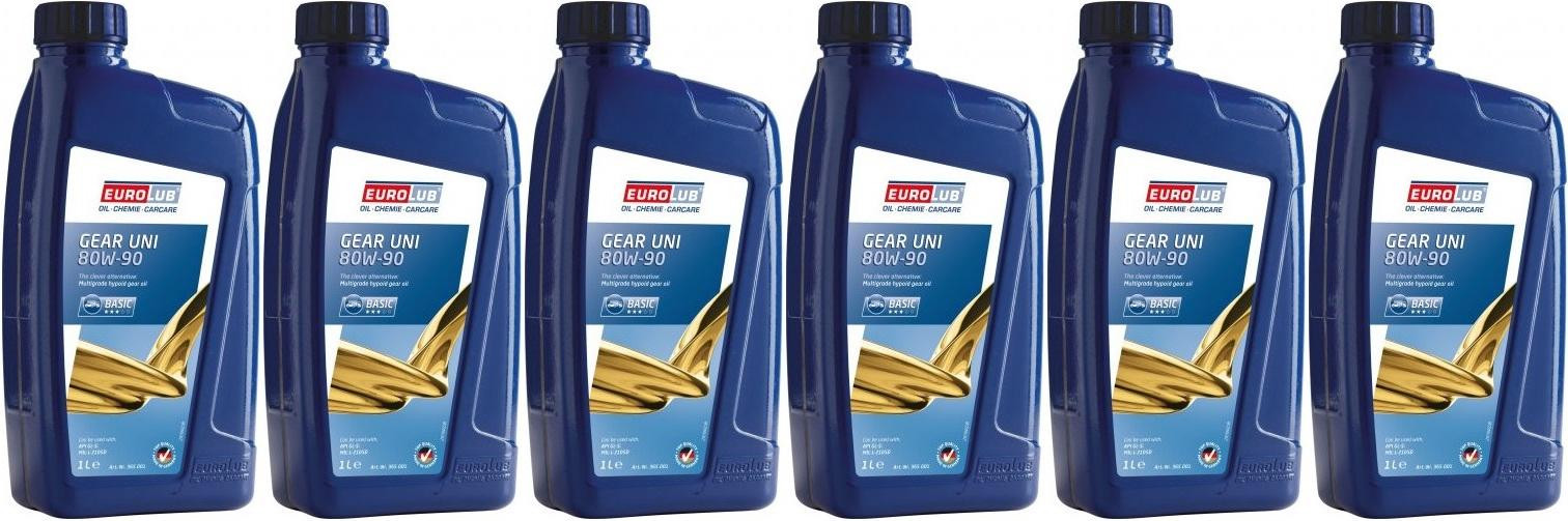 EUROLUB Gear UNI SAE 80W-90 6x 1l = 6 Liter