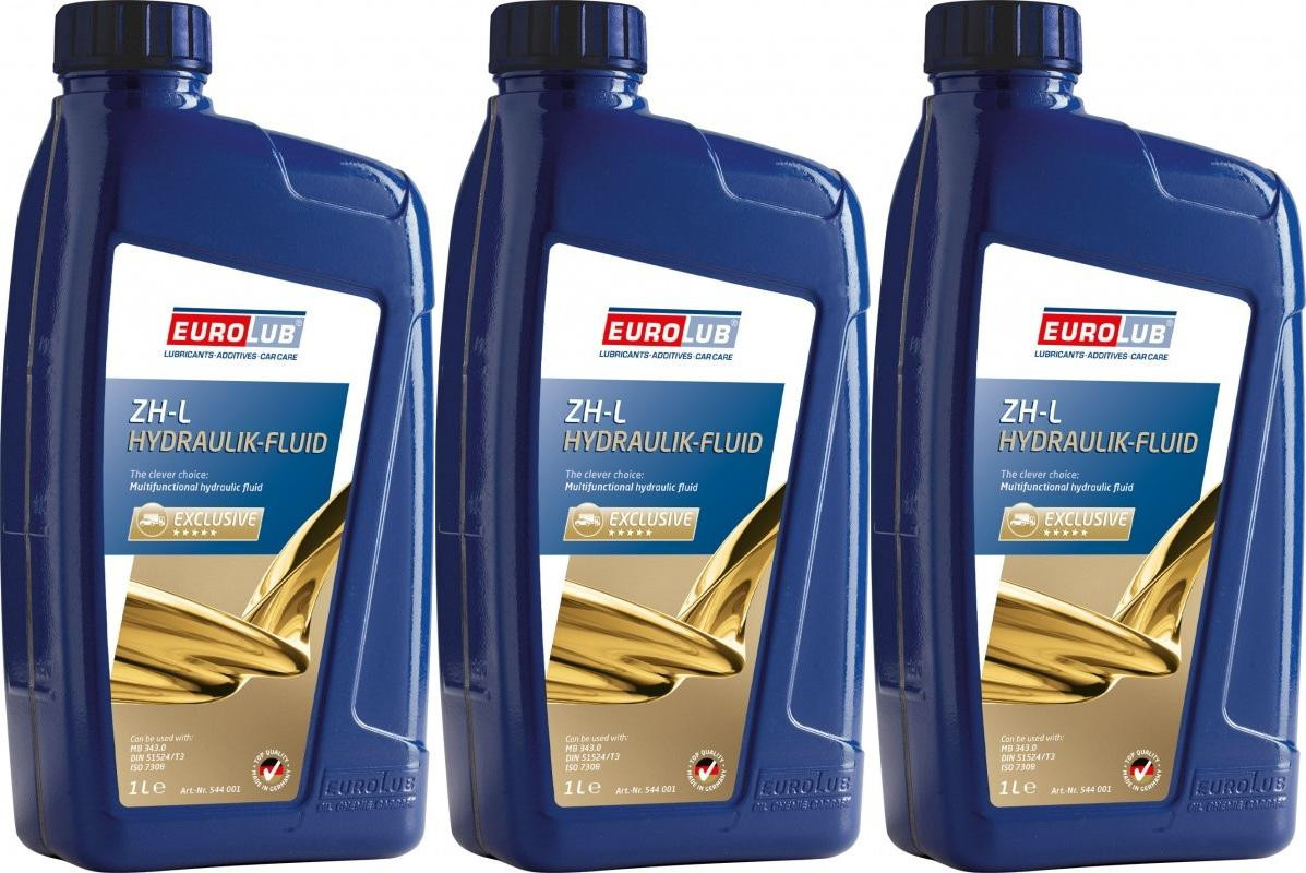 EUROLUB ZH-L Hydraulik-Fluid 3x 1l = 3 Liter