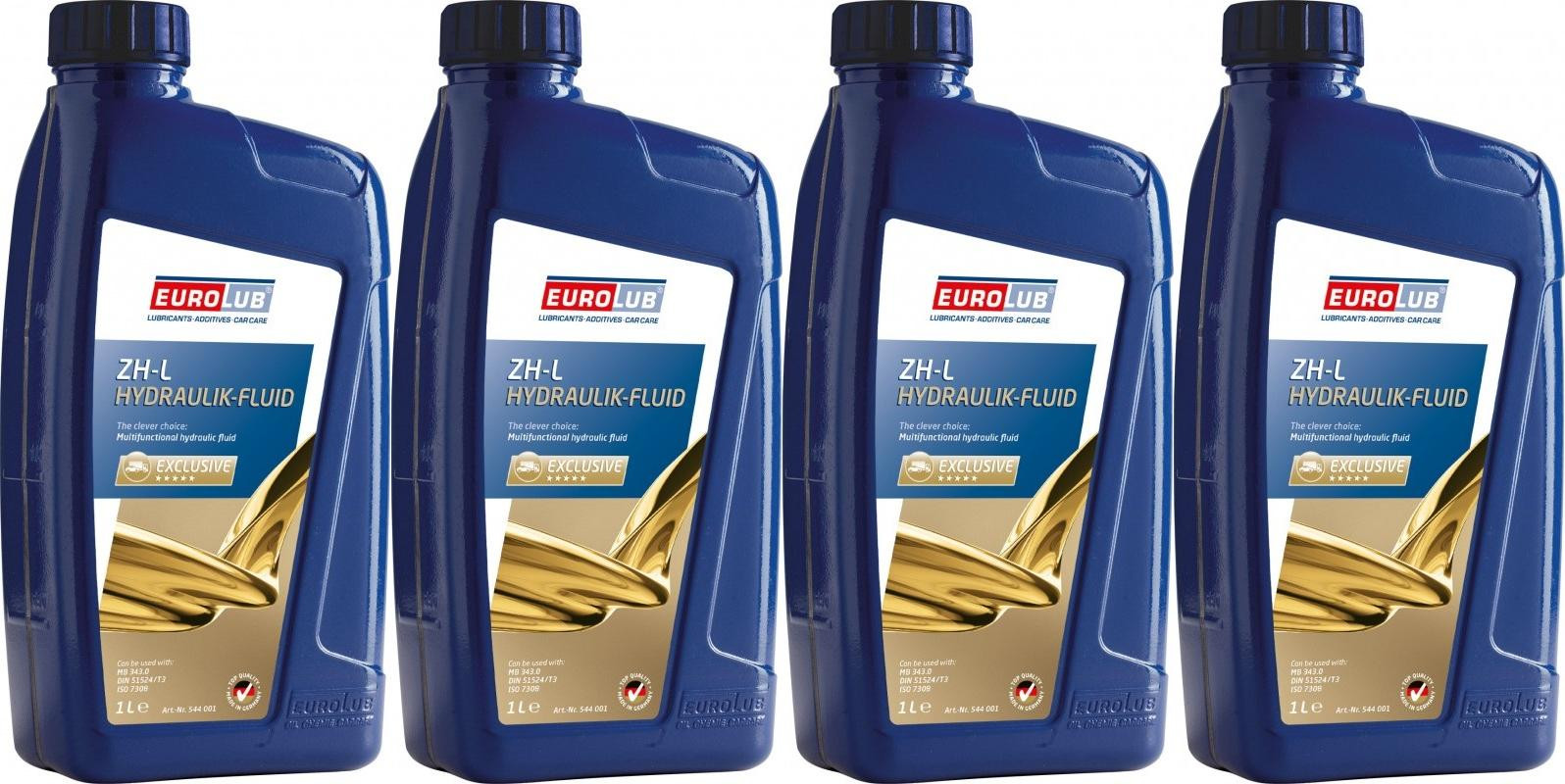 EUROLUB ZH-L Hydraulik-Fluid 4x 1l = 4 Liter