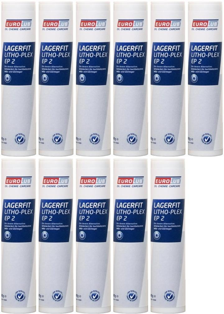 Eurolub Lagerfit Litho-Plex EP 2 11x 400 Gramm