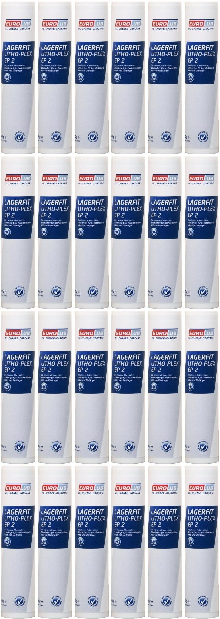 Eurolub Lagerfit Litho-Plex EP 2 24x 400 Gramm