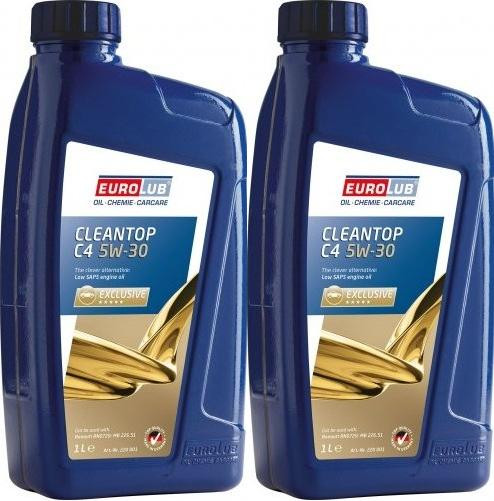 EUROLUB Cleantop C4 5W-30 Motoröl 2x 1l = 2 Liter