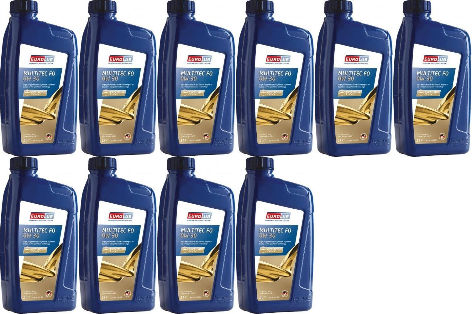 EUROLUB MULTITEC FO SAE 0W-30 Motoröl 10x 1l = 10 Liter