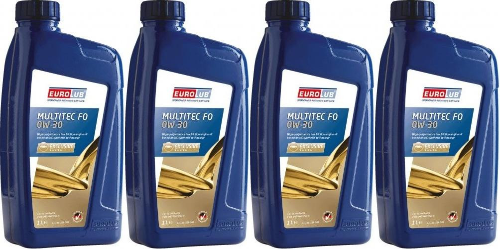 EUROLUB MULTITEC FO SAE 0W-30 Motoröl 4x 1l = 4 Liter