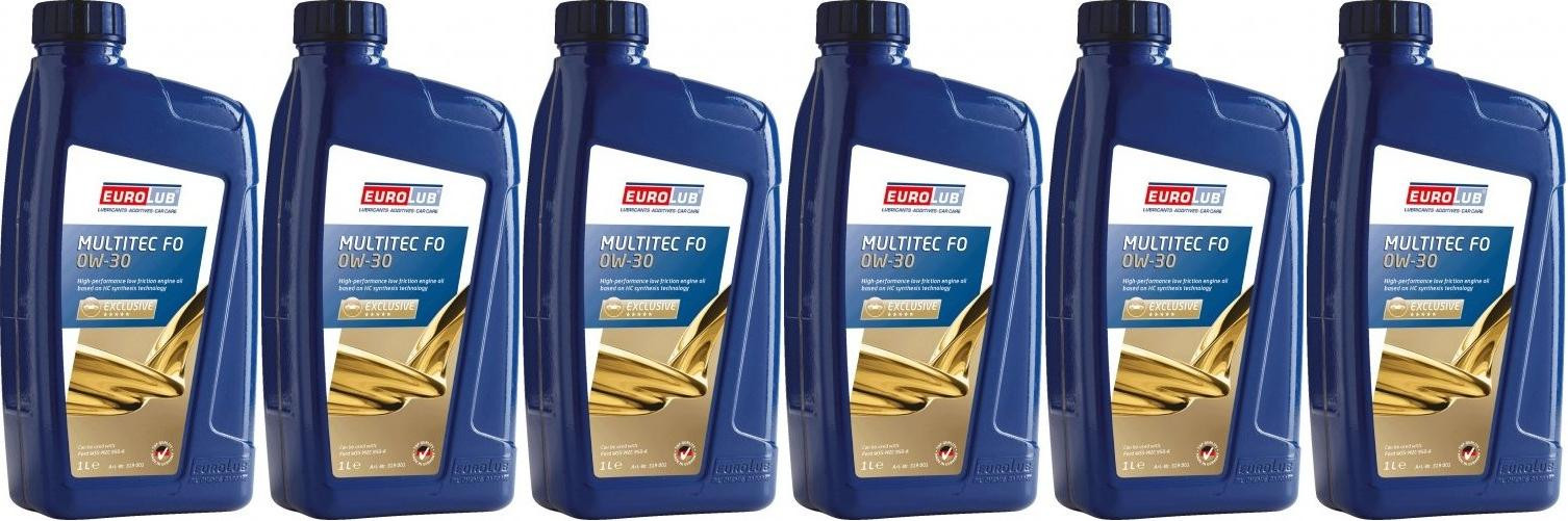 EUROLUB MULTITEC FO SAE 0W-30 Motoröl 6x 1l = 6 Liter