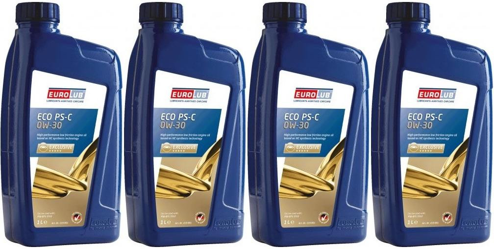 EUROLUB ECO PS-C SAE 0W-30 Motoröl 4x 1l = 4 Liter