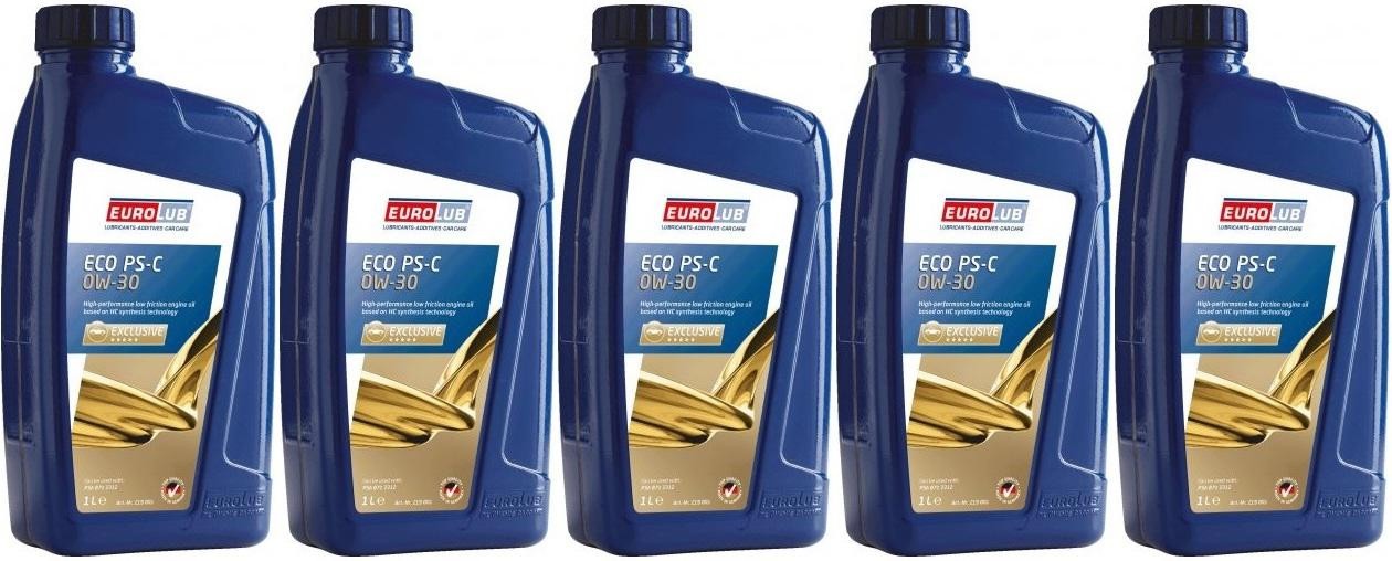 EUROLUB ECO PS-C SAE 0W-30 Motoröl 5x 1l = 5 Liter