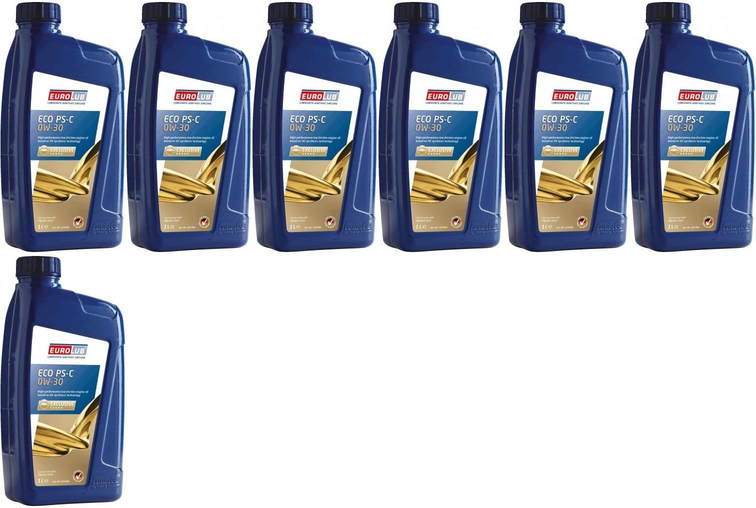 EUROLUB ECO PS-C SAE 0W-30 Motoröl 7x 1l = 7 Liter