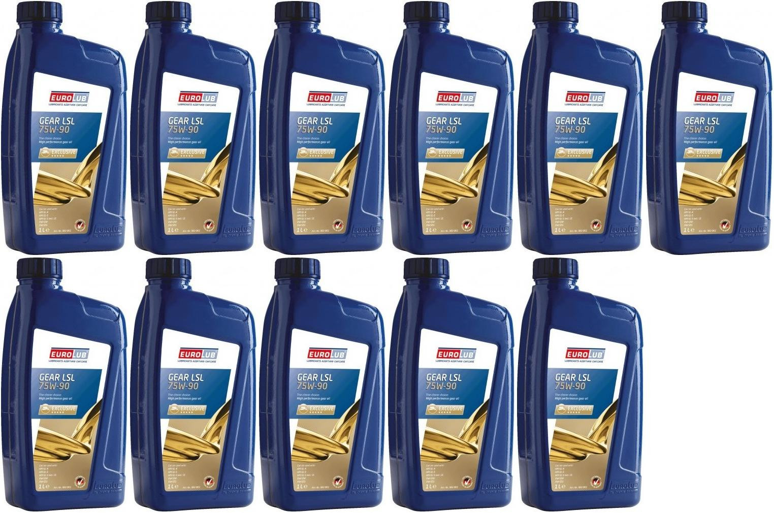 EUROLUB GEAR LSL SAE 75W-90 Getriebeöl 11x 1l = 11 Liter