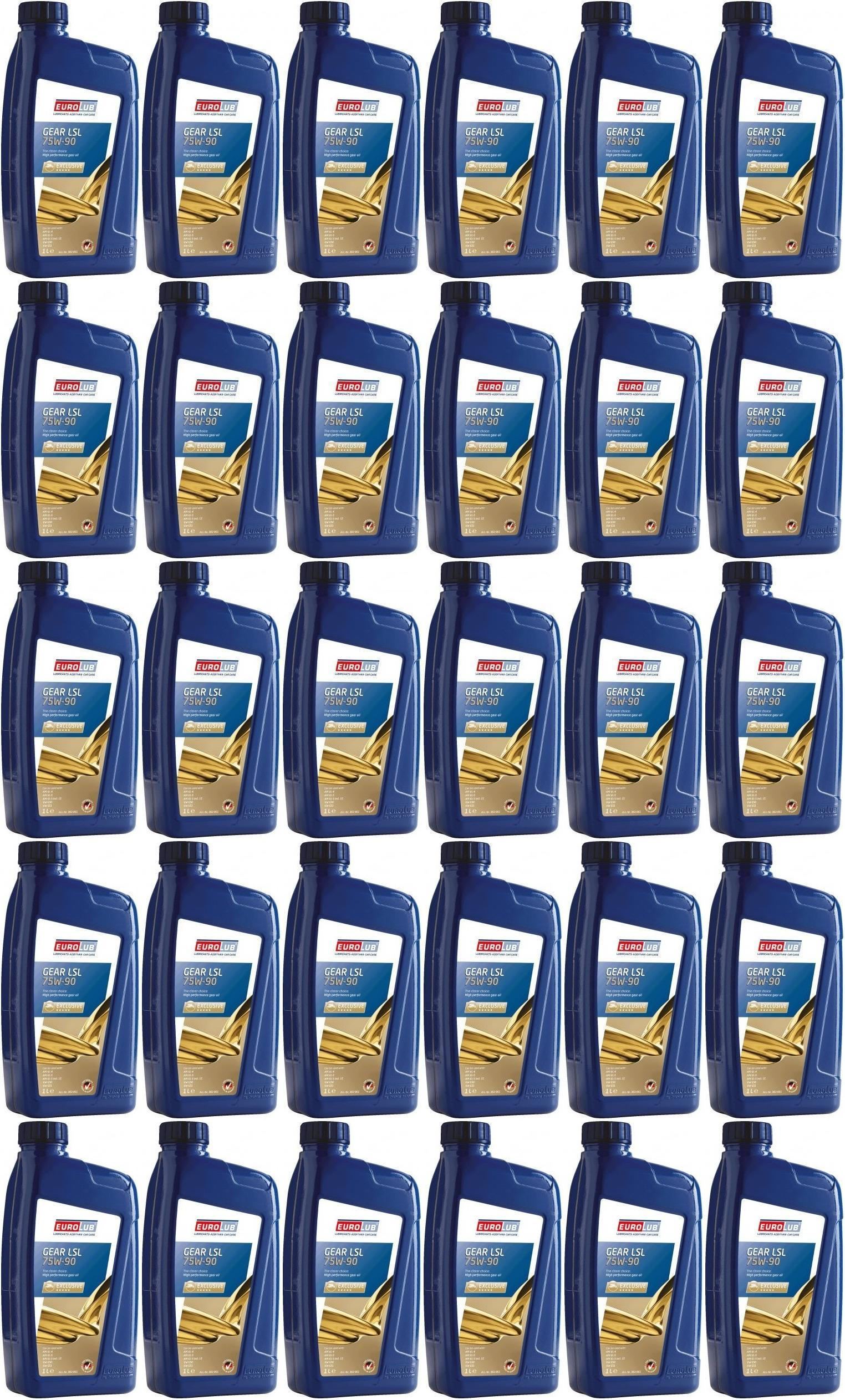 EUROLUB GEAR LSL SAE 75W-90 Getriebeöl 30x 1l = 30 Liter