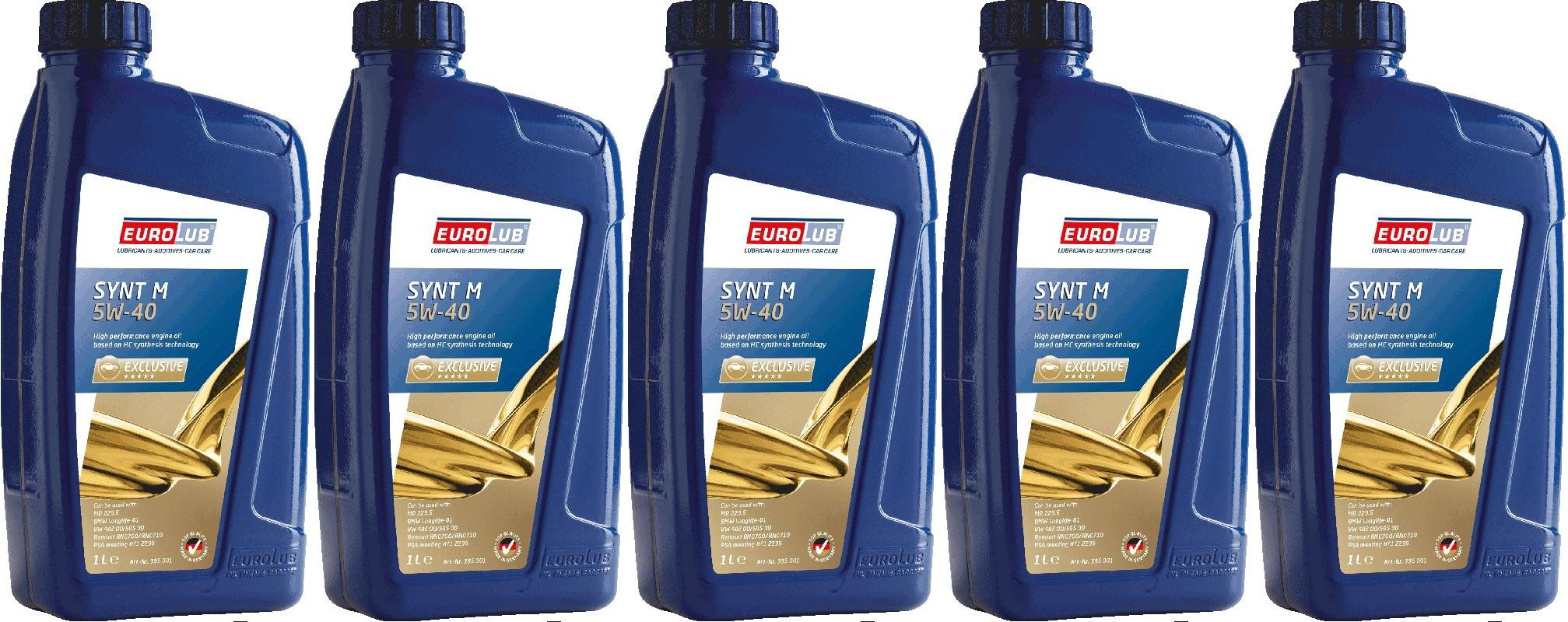 EUROLUB SYNT M 5W/40 5x 1l = 5 Liter