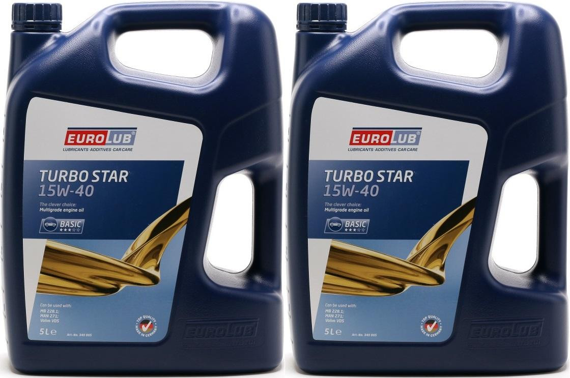 Eurolub Turbo Star 15W-40 Motoröl 2x 5 = 10 Liter