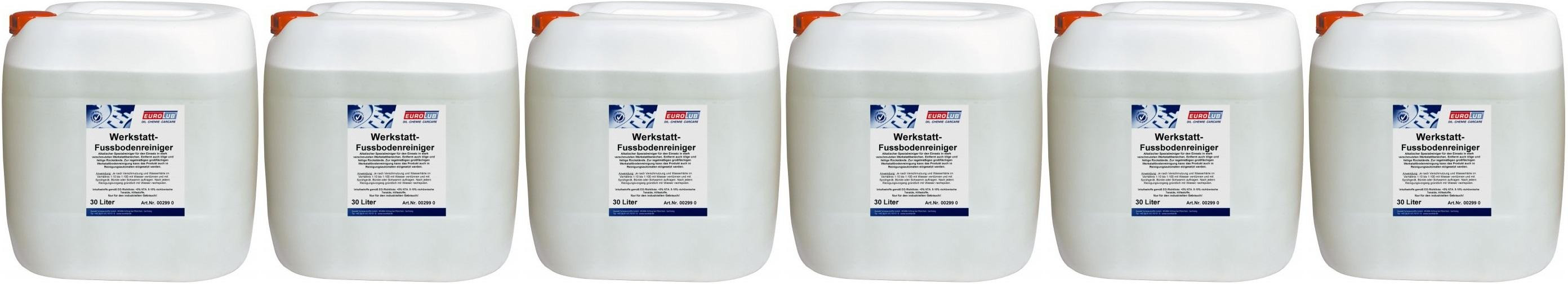 Eurolub Werkstatt Fußbodenreiniger 6x 5 = 30 Liter