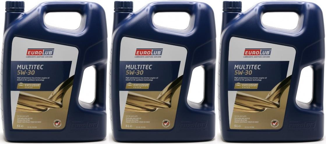Eurolub Multitec 5W-30 (Ford) Motoröl 3x 5 = 15 Liter