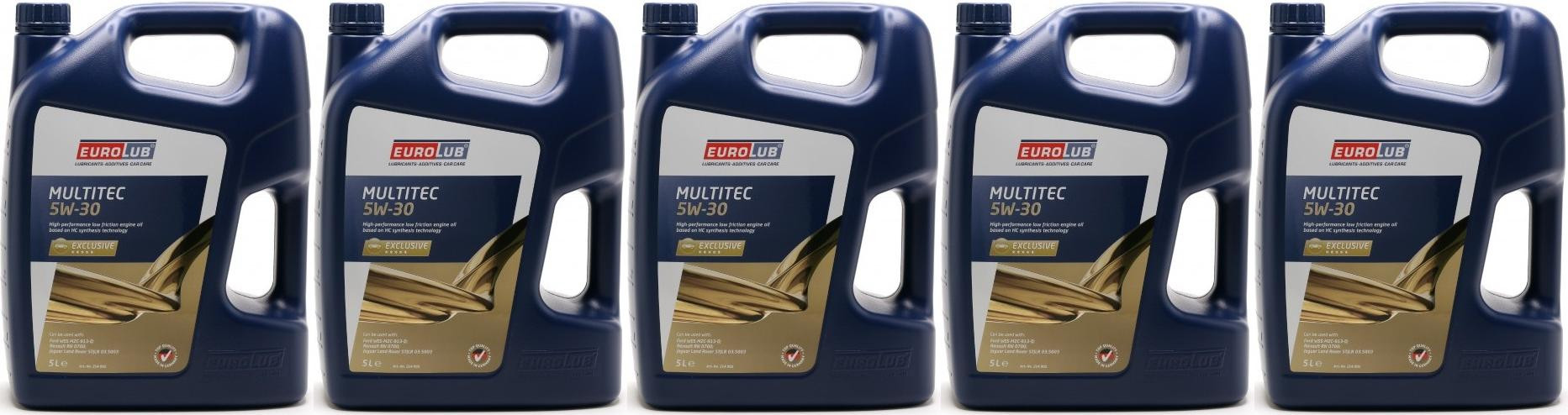 Eurolub Multitec 5W-30 (Ford) Motoröl 5x 5 = 25 Liter